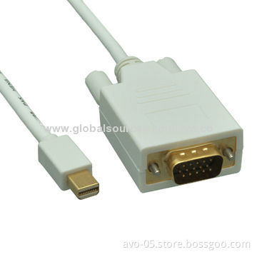 Mini DisplayPort to VGA Cable, OEM Orders Welcomed